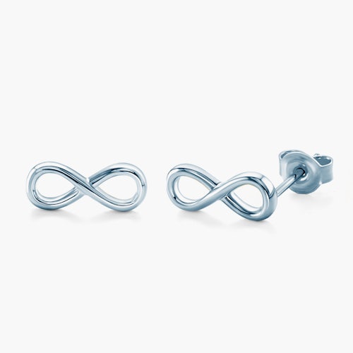 Kolczyki nieskończoność Savicki: srebrne